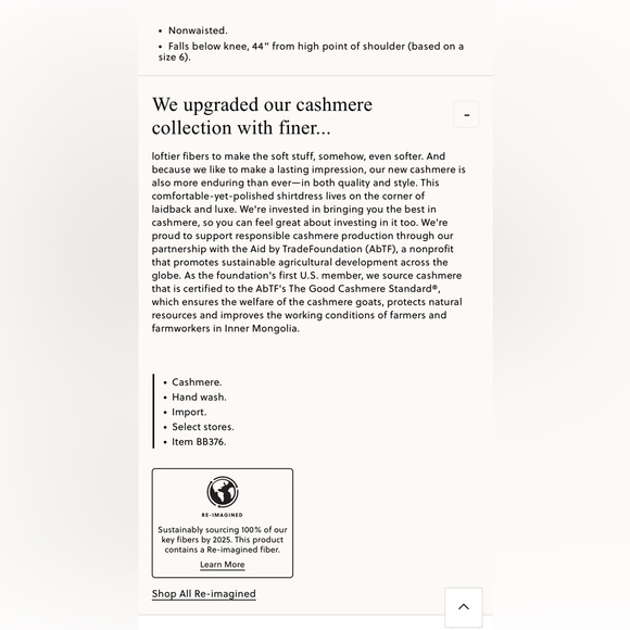 J.Crew NWT 100% cashmere collared sweater dress sz M/L - Picture 6 of 6